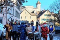 Mit dem traditionellen „Munot“-Bild hat die Fasnacht 2026 gestartet